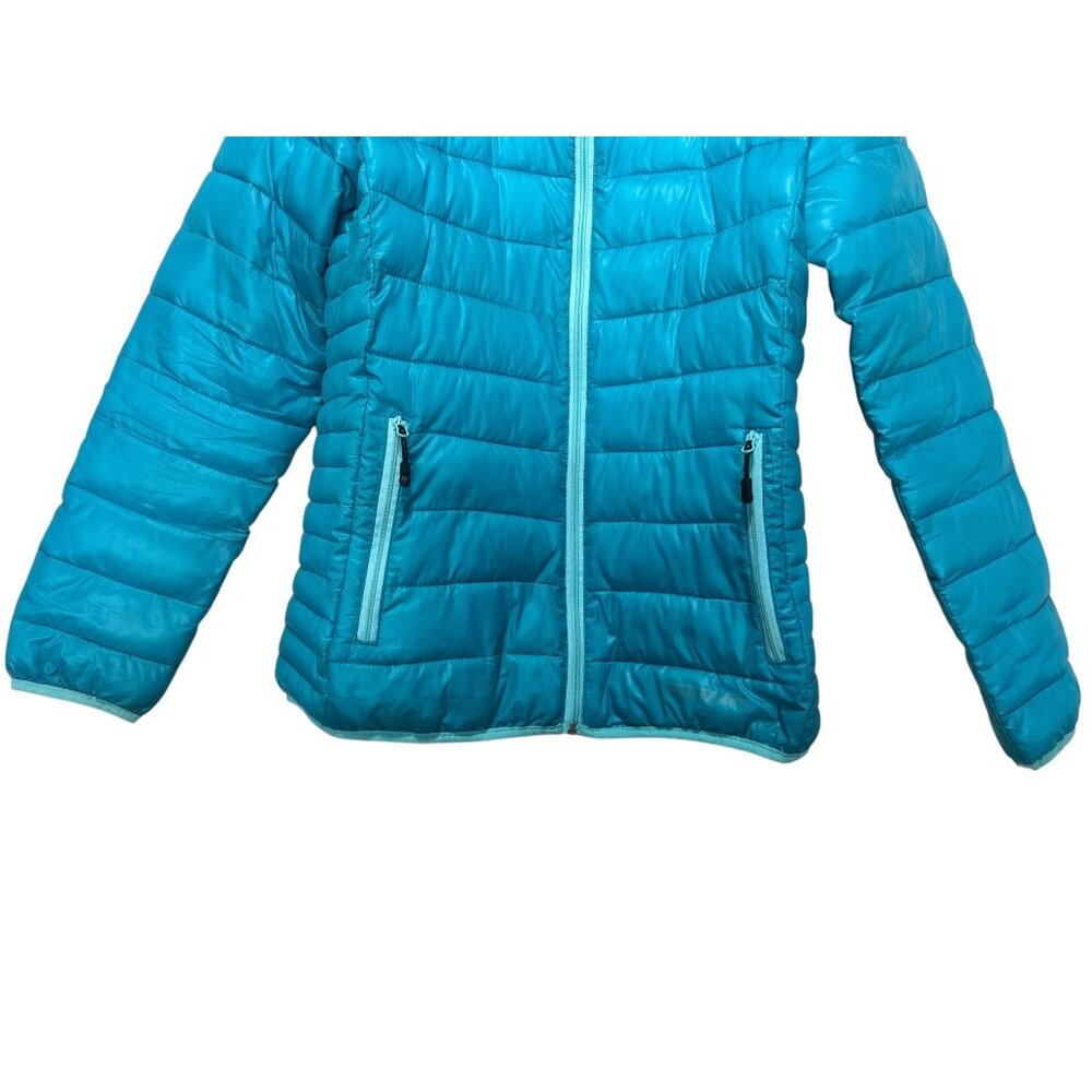 Boulder Gear Puffer Coat Jacket Women Medium Blue Winter Removable Hoodie Quilte - Picture 8 of 16